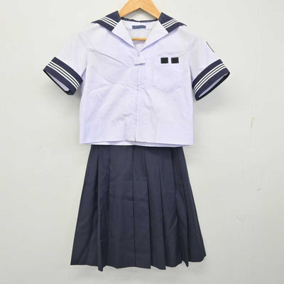 【中古】山梨県 双葉中学校 女子制服 2点 (セーラー服・スカート) sf078872