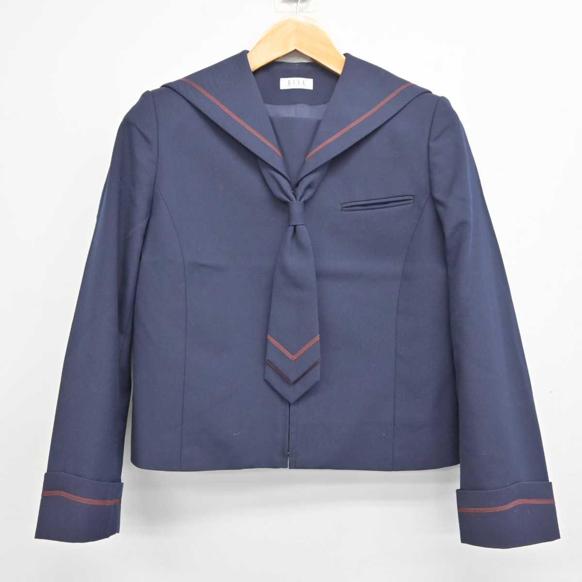 【中古】宮城県 中野中学校 女子制服 3点 (セーラー服・スカート) sf078877