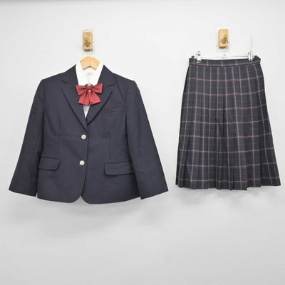 【中古】山形県 米沢市立第一中学校 女子制服 4点 (ブレザー・シャツ・スカート) sf078882