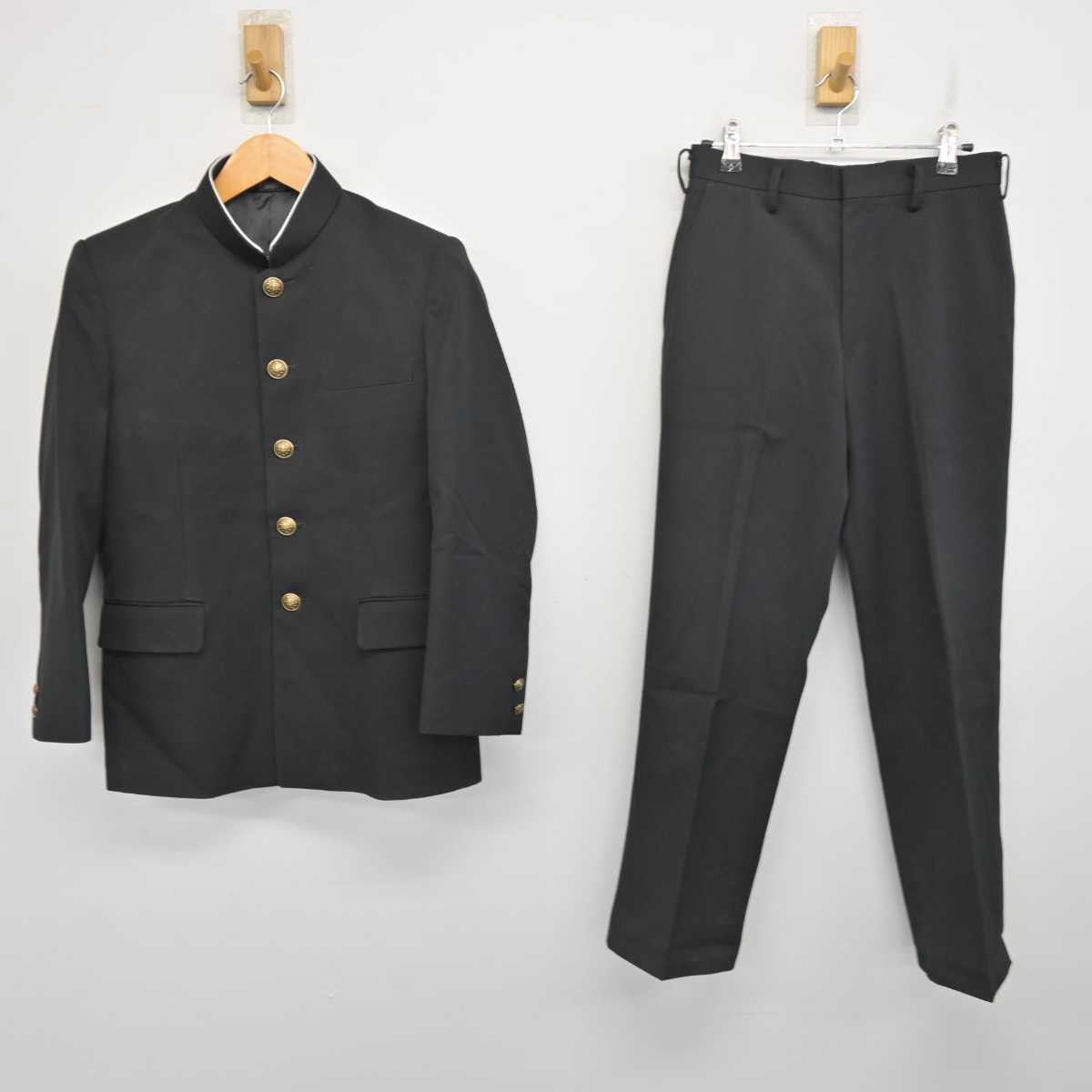 【中古】静岡県 北浜中学校 男子制服 2点 (学ラン・ズボン) sf078904