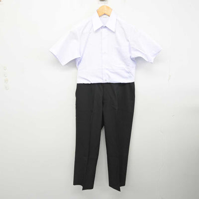 【中古】静岡県 北浜中学校 男子制服 3点 (シャツ・ズボン) sf078905