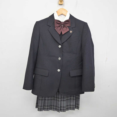 【中古】千葉県 日本大学習志野高等学校 女子制服 7点 (ブレザー・ニット・シャツ・スカート) sf078907