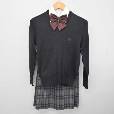 【中古】千葉県 日本大学習志野高等学校 女子制服 7点 (ブレザー・ニット・シャツ・スカート) sf078907