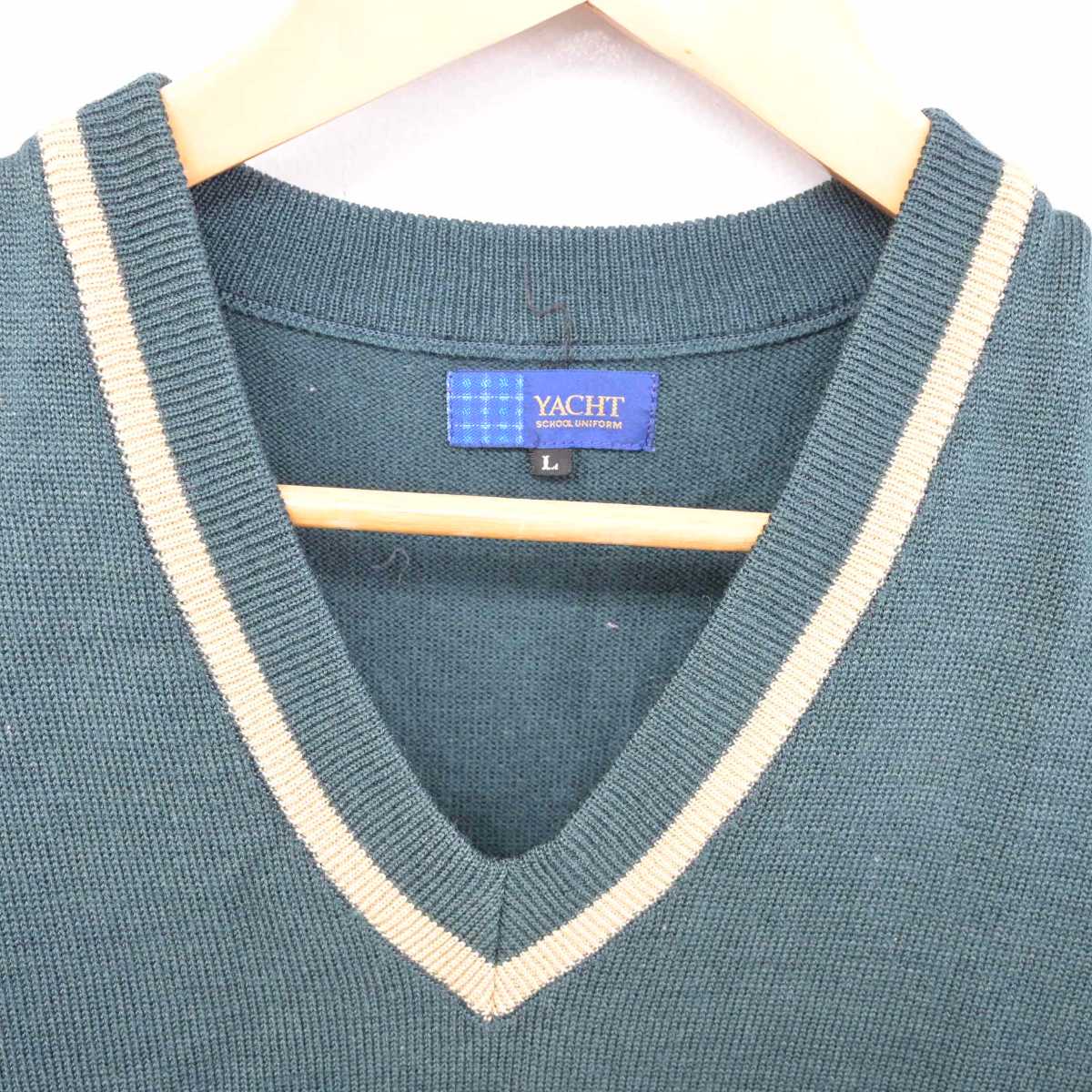 【中古】愛媛県 松山西中等教育学校 女子制服 2点 (ニット・ニットベスト) sf078915