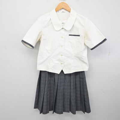 【中古】愛媛県 松山西中等教育学校 女子制服 2点 (ブラウス・スカート) sf078917