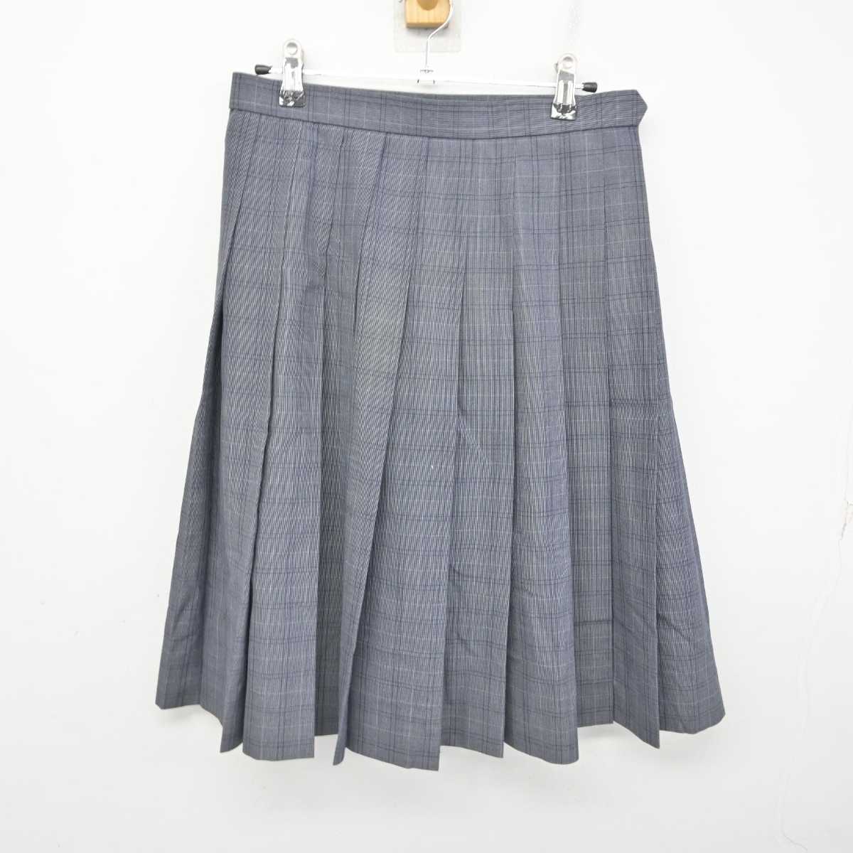 【中古】愛媛県 松山西中等教育学校 女子制服 2点 (ブラウス・スカート) sf078917