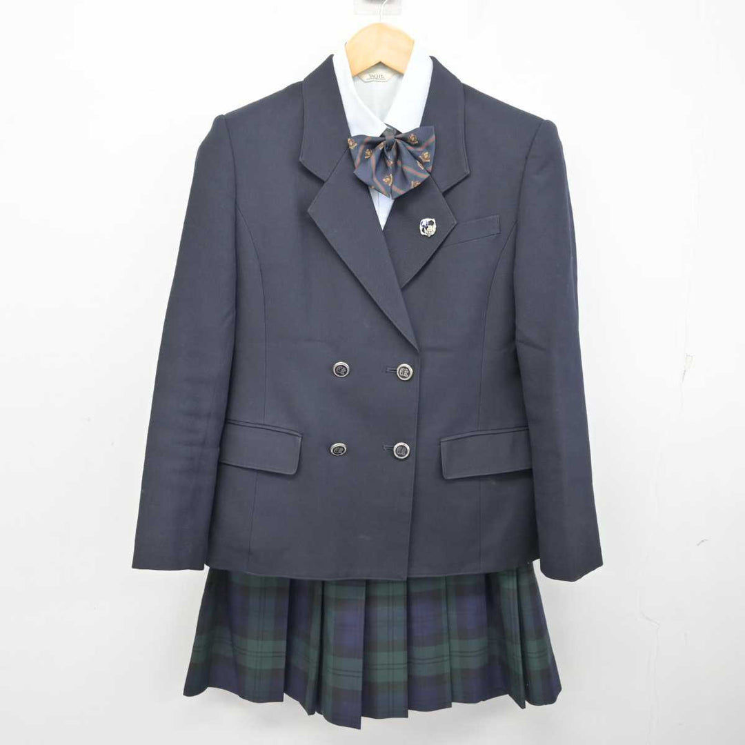 中古】千葉県 千葉敬愛高等学校 女子制服 6点 (ブレザー・シャツ