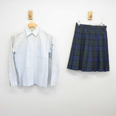 【中古】千葉県 千葉敬愛高等学校 女子制服 2点 (シャツ・スカート) sf078921