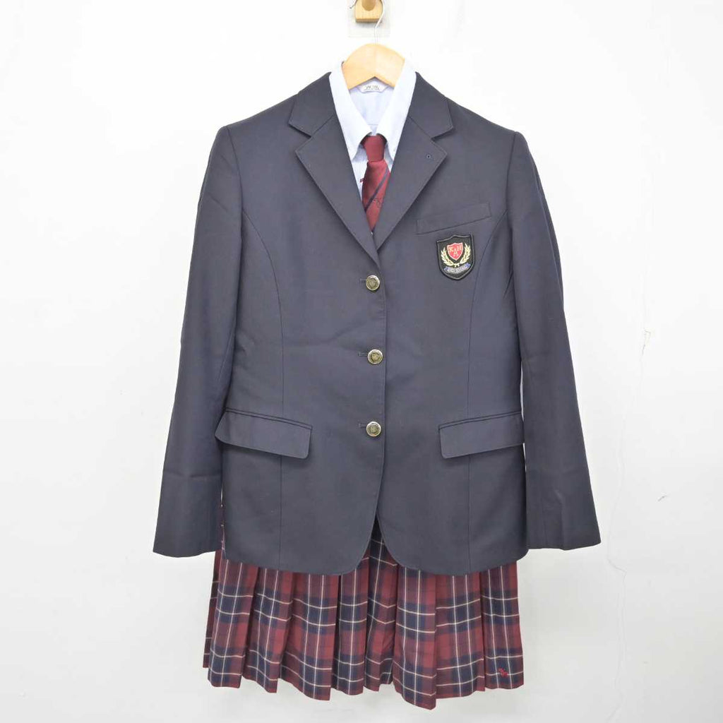 中古】熊本県 菊池農業高等学校 女子制服 5点 (ブレザー・ニット 中古】熊本県 菊池農業高等学校 女子制服 5点 (ブレザー・ニット