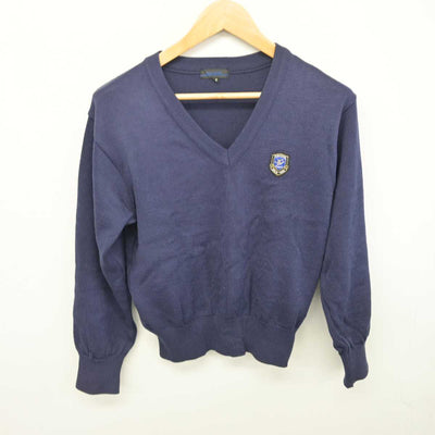 【中古】岡山県 倉敷青陵高等学校 女子制服 3点 (ニット・シャツ) sf078932