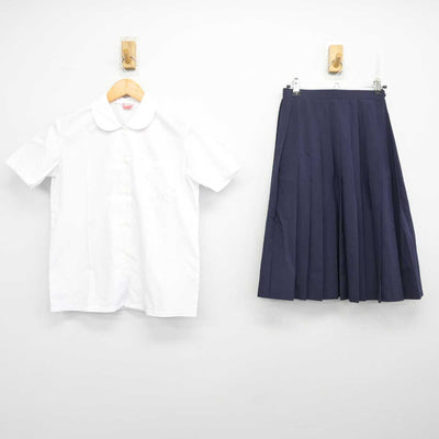 【中古】千葉県 八幡中学校 女子制服 2点 (シャツ・スカート) sf078943