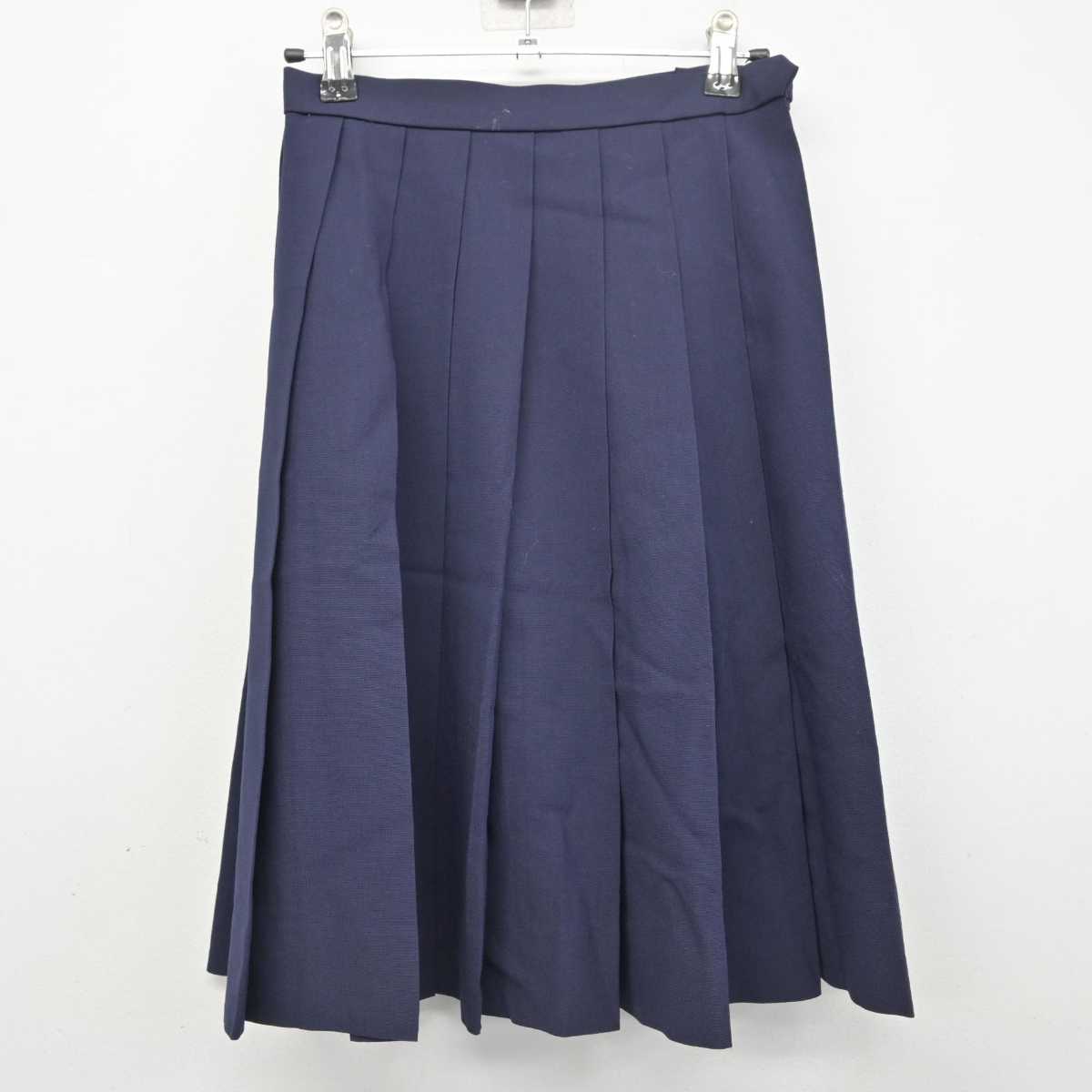 【中古】兵庫県 神戸常盤女子高等学校 女子制服 2点 (ニットベスト・スカート) sf078945