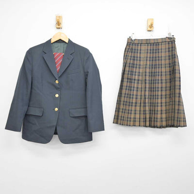 【中古】長野県 北部高等学校 女子制服 3点 (ブレザー・スカート) sf078949