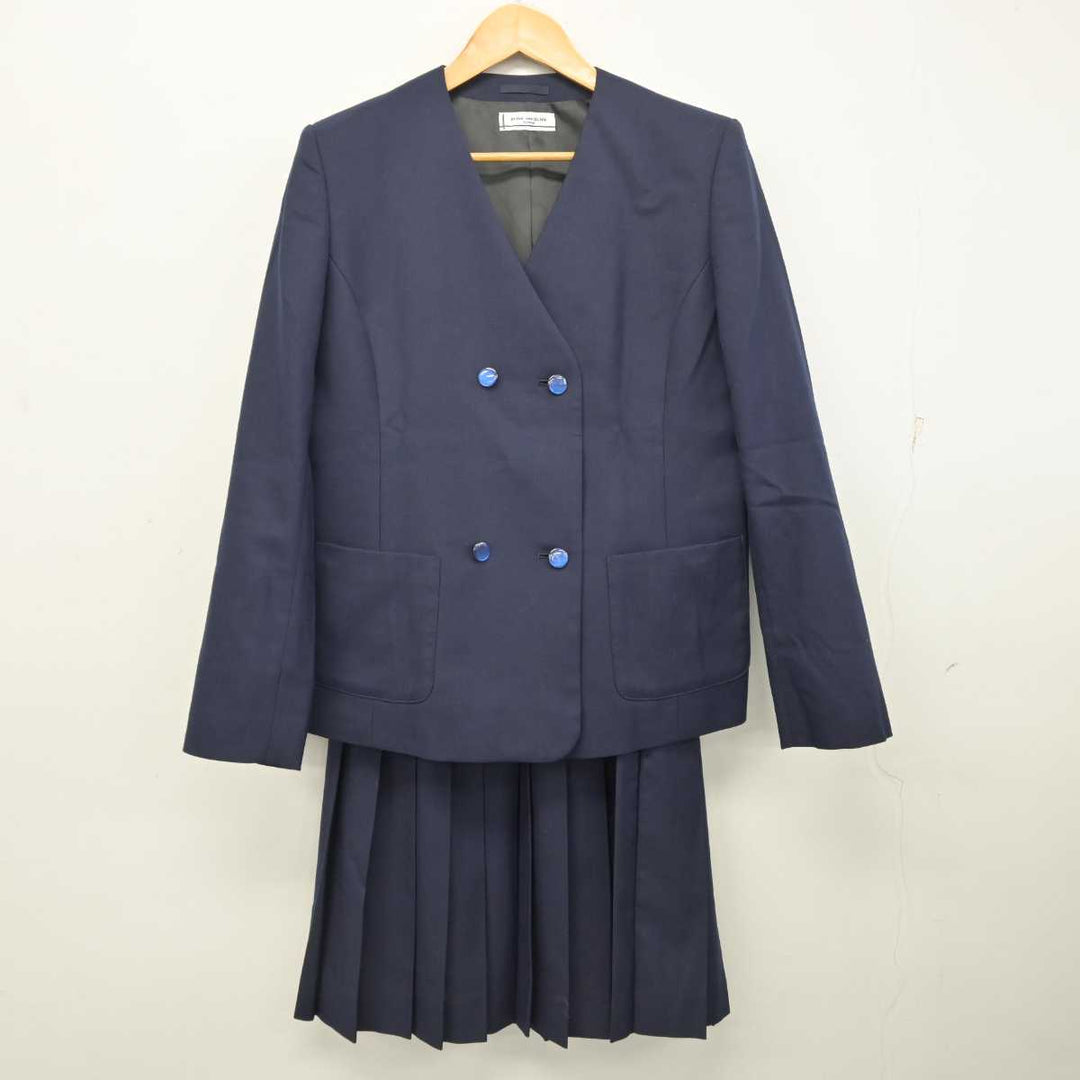 中学制服 ブレザー 中古制服】滋賀県 堅田中学校 女子制服 3点（ブレザー・スカート