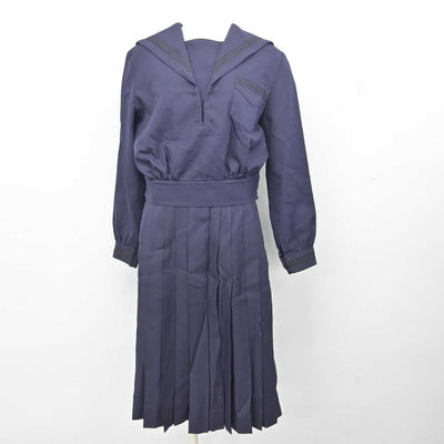 【中古】兵庫県 神戸山手女子高等学校 女子制服 2点 (セーラー服・スカート) sf078972