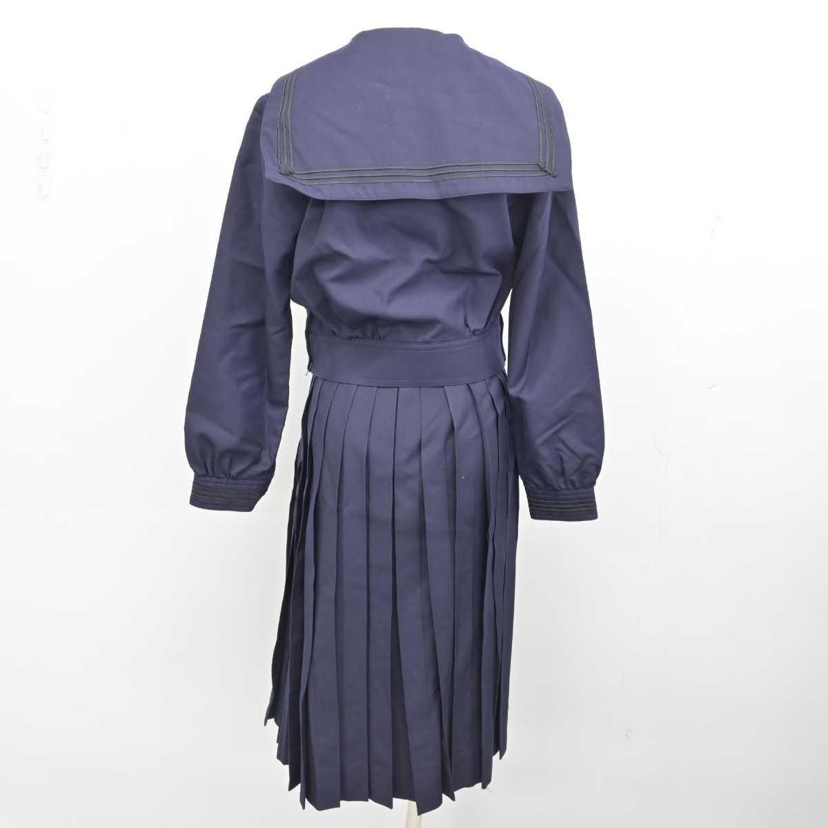 【中古】兵庫県 神戸山手女子高等学校 女子制服 2点 (セーラー服・スカート) sf078972