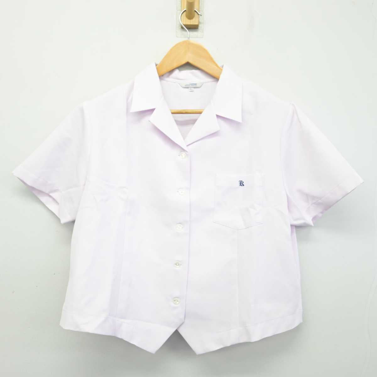 【中古】秋田県 国学館高等学校 女子制服 3点 (ニットベスト・シャツ) sf078975