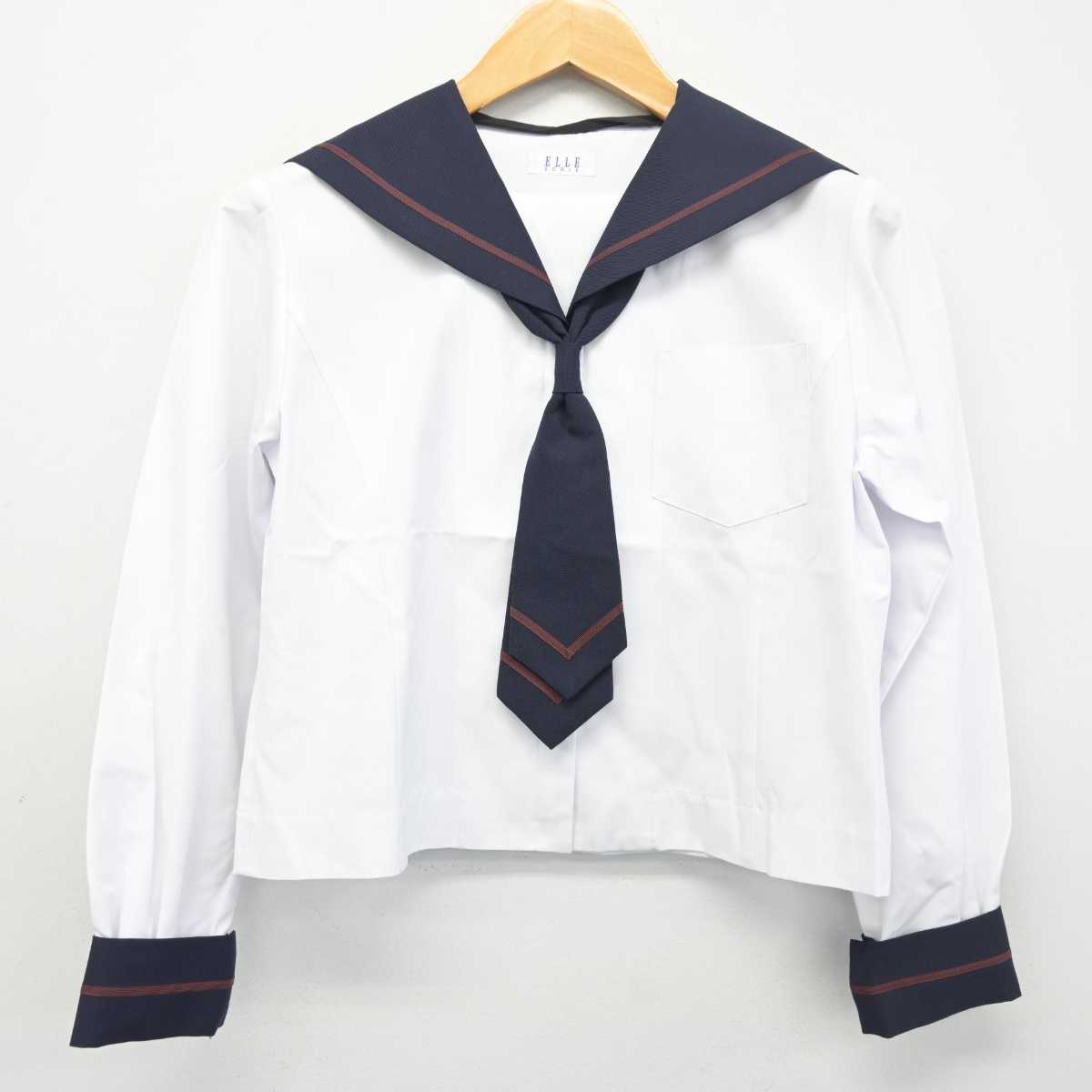 【中古】宮城県 中野中学校 女子制服 2点 (セーラー服) sf078976