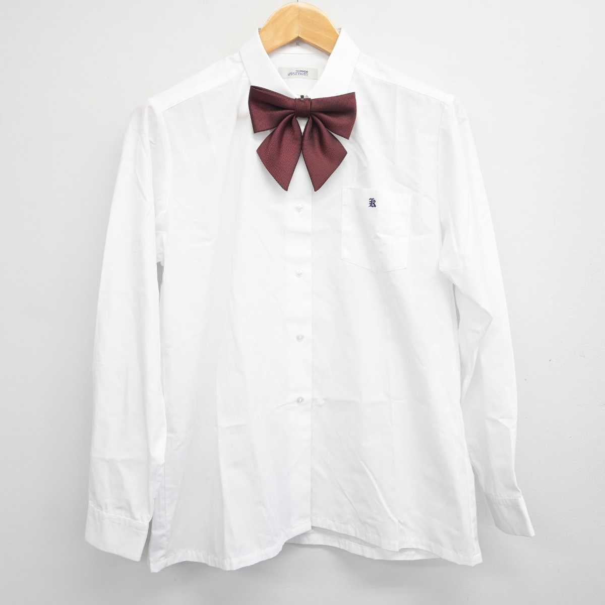 【中古】秋田県 国学館高等学校 女子制服 4点 (ブレザー・シャツ・スカート) sf078977