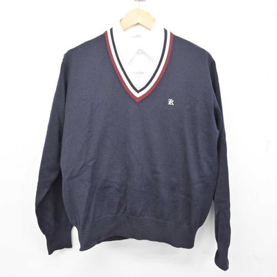 【中古】秋田県 国学館高等学校 女子制服 4点 (ニット・シャツ) sf078978