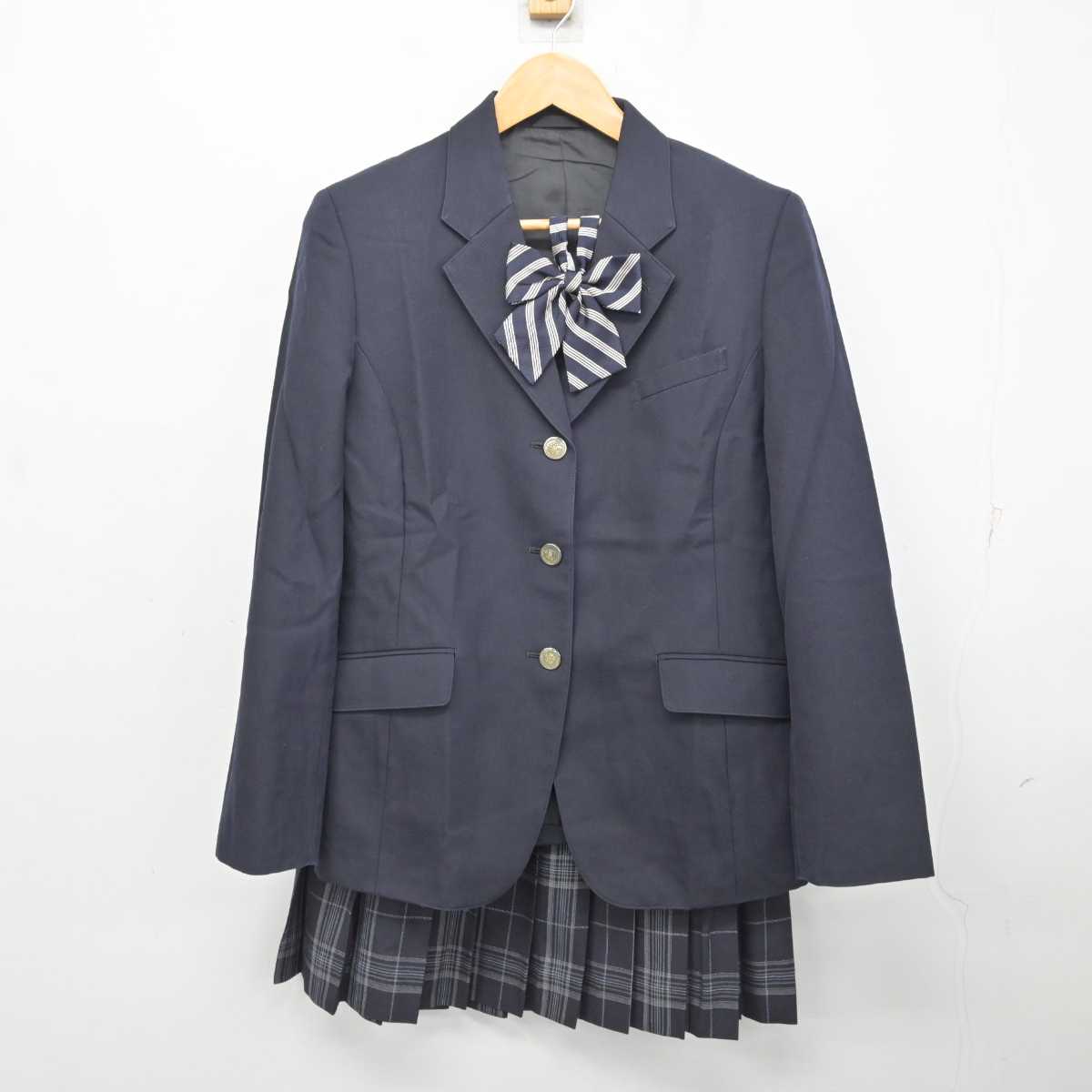 【中古】東京都 翔陽高等学校 女子制服 4点 (ブレザー・スカート) sf078988