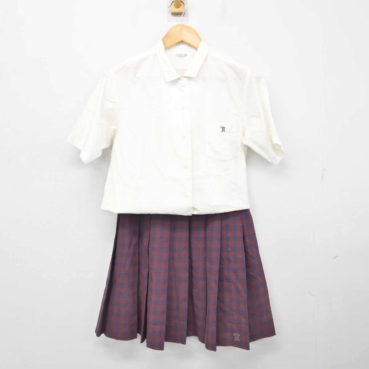 【中古】京都府 南丹高等学校 女子制服 2点 (シャツ・スカート) sf078995