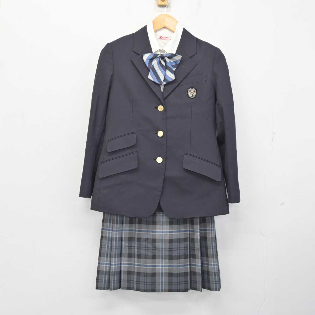 【中古】愛知県 愛知中学校・愛知高等学校 女子制服 4点 (ブレザー・シャツ・スカート) sf079012