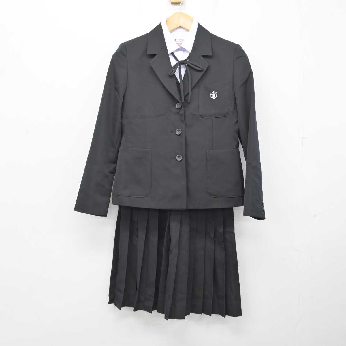 【中古】高知県 高知追手前高等学校 女子制服 5点 (ブレザー・ベスト・シャツ・スカート) sf079015