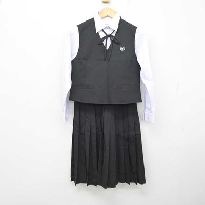 【中古】高知県 高知追手前高等学校 女子制服 5点 (ブレザー・ベスト・シャツ・スカート) sf079015