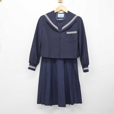 【中古】静岡県 笠井中学校 女子制服 2点 (セーラー服・スカート) sf079016