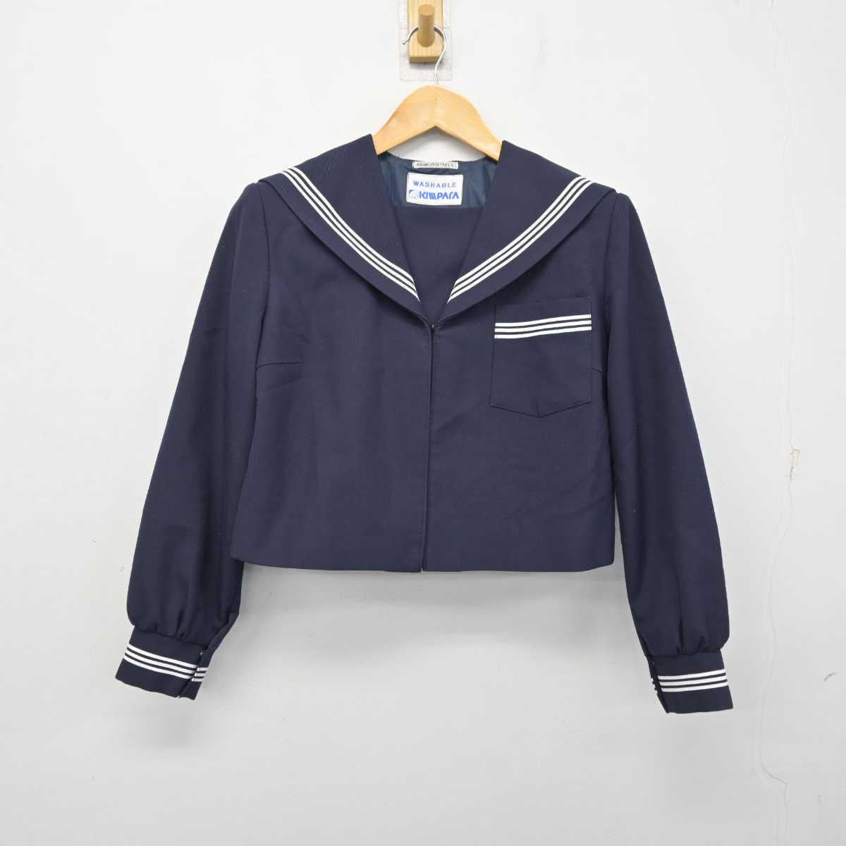 【中古】静岡県 笠井中学校 女子制服 2点 (セーラー服・スカート) sf079016