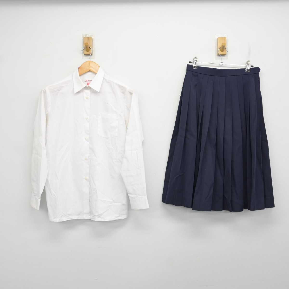 【中古】愛媛県 今治北高等学校 女子制服 5点 (ブレザー・ベスト・シャツ・スカート) sf079020