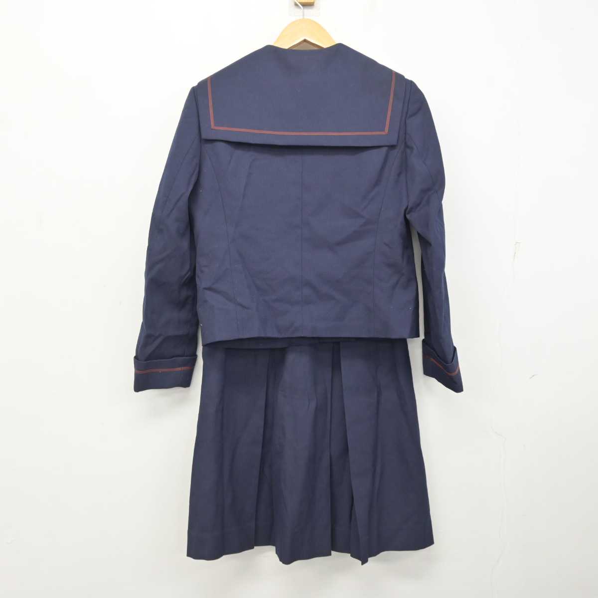 【中古】宮城県 中野中学校 女子制服 3点 (セーラー服・スカート) sf079029