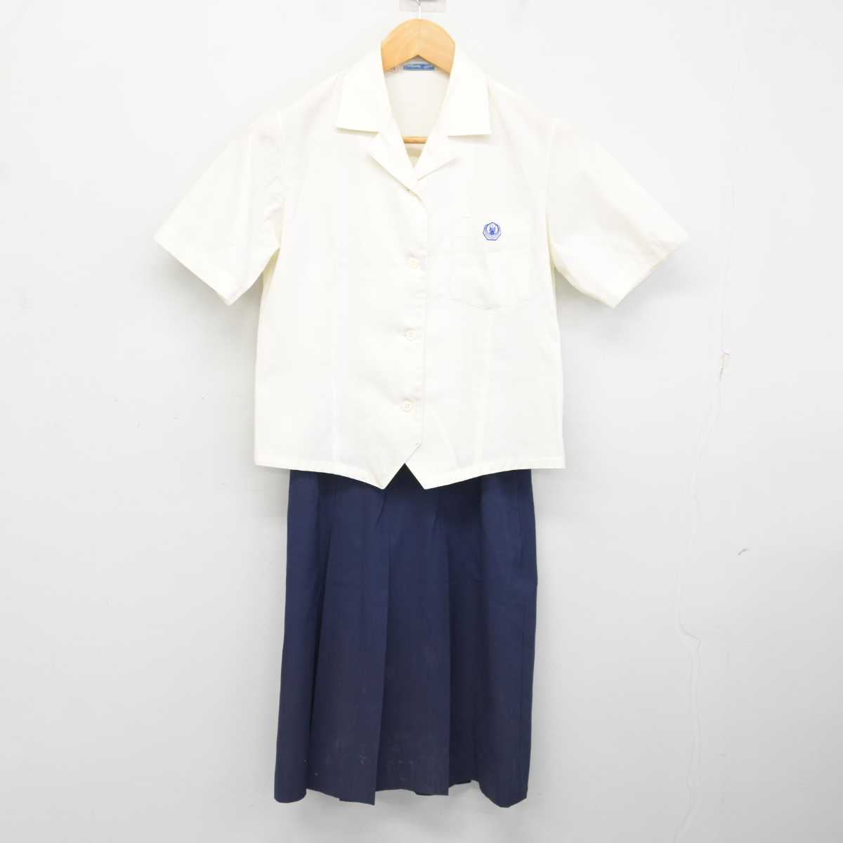 【中古】三重県 川越高等学校/旧制服 女子制服 2点 (シャツ・スカート) sf079039