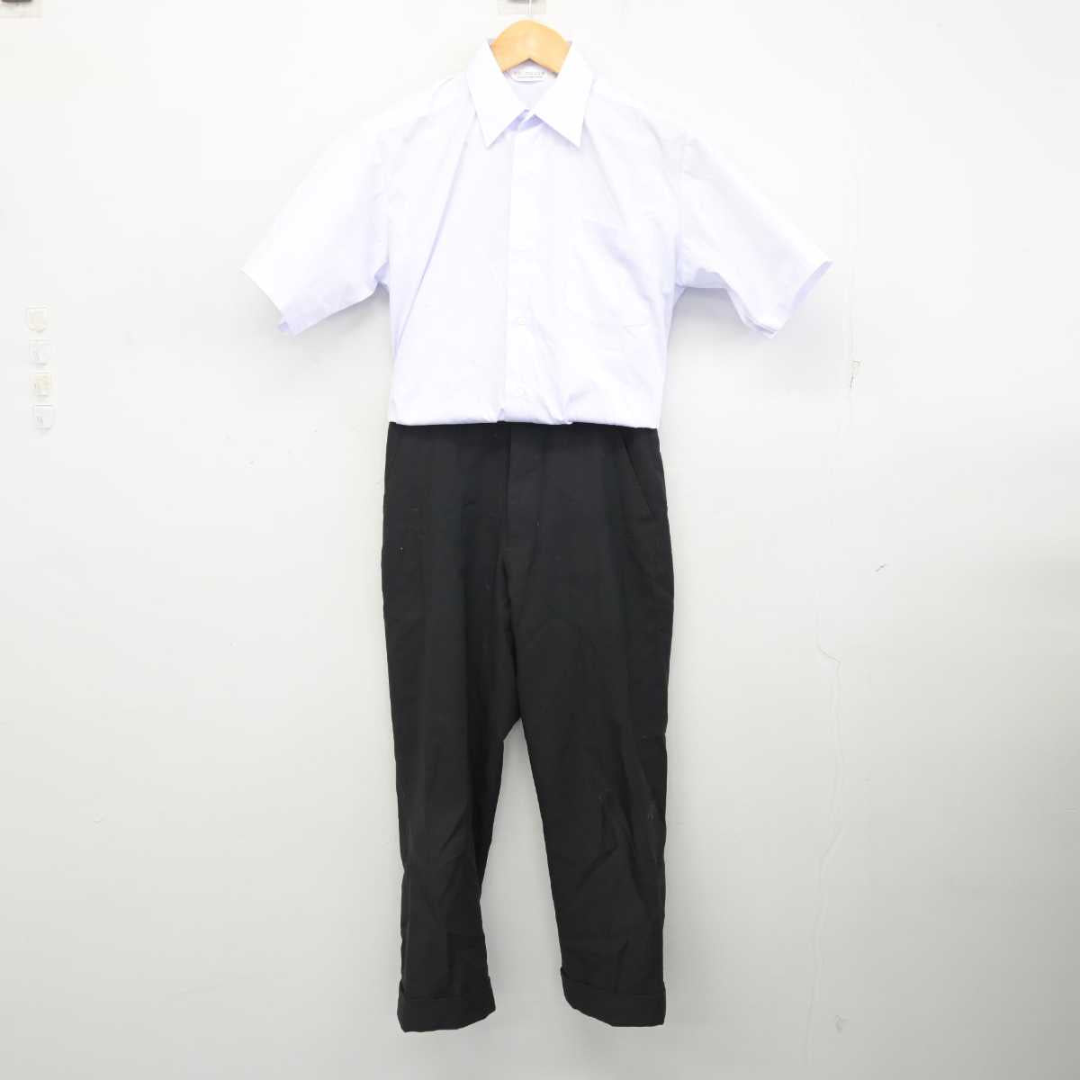 【中古】千葉県 八木が谷中学校 男子制服 2点 (シャツ・ズボン) sf079054