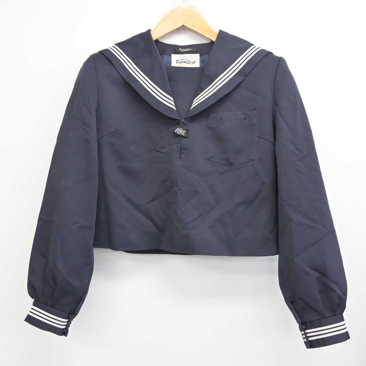 【中古】滋賀県 朝桜中学校 女子制服 2点 (セーラー服・スカート) sf079061