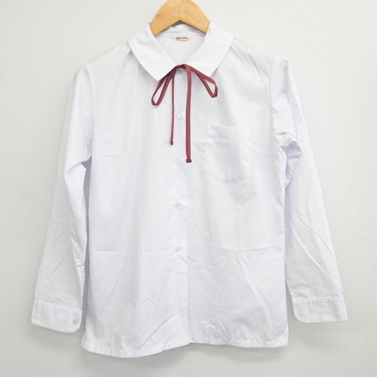 【中古】滋賀県 朝桜中学校 女子制服 3点 (シャツ・シャツ) sf079062