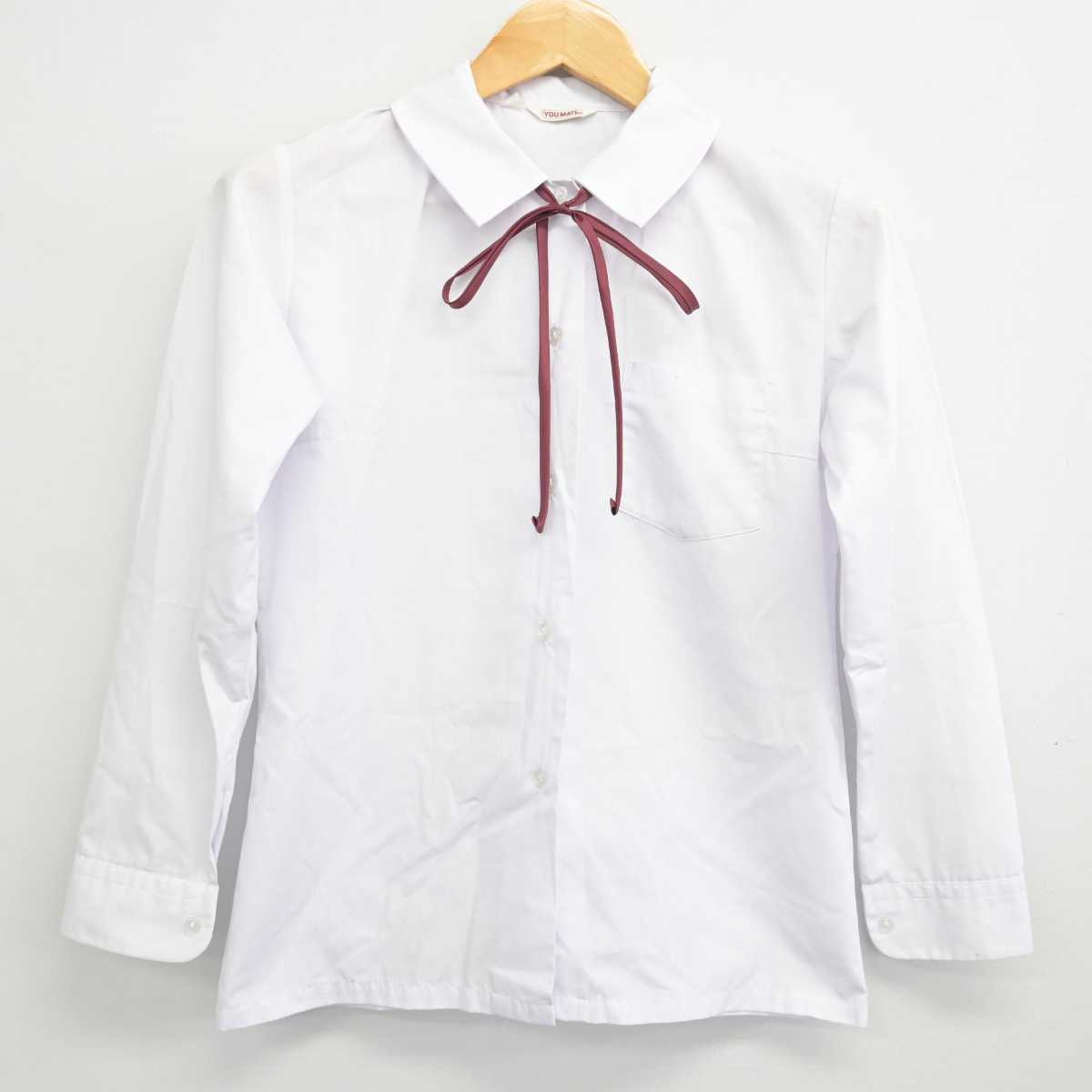 【中古】滋賀県 朝桜中学校 女子制服 3点 (シャツ・シャツ) sf079064