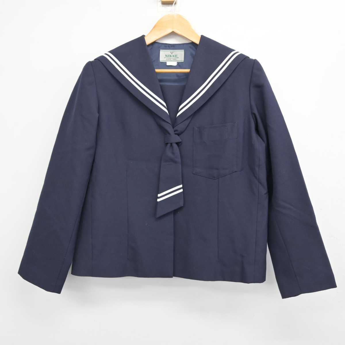 【中古】福島県 清水中学校 女子制服 2点 (セーラー服・スカート) sf079066