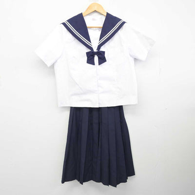 【中古】福島県 清水中学校 女子制服 3点 (セーラー服・スカート) sf079067