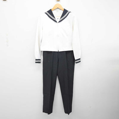 【中古】埼玉県 星野学園中学校 女子制服 2点 (セーラー服・ズボン) sf079073