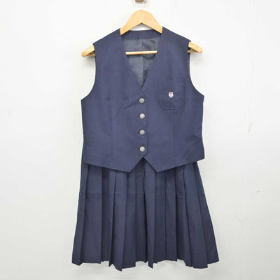 【中古】東京都 安方中学校 女子制服 4点 (ブレザー・ベスト・スカート) sf079087