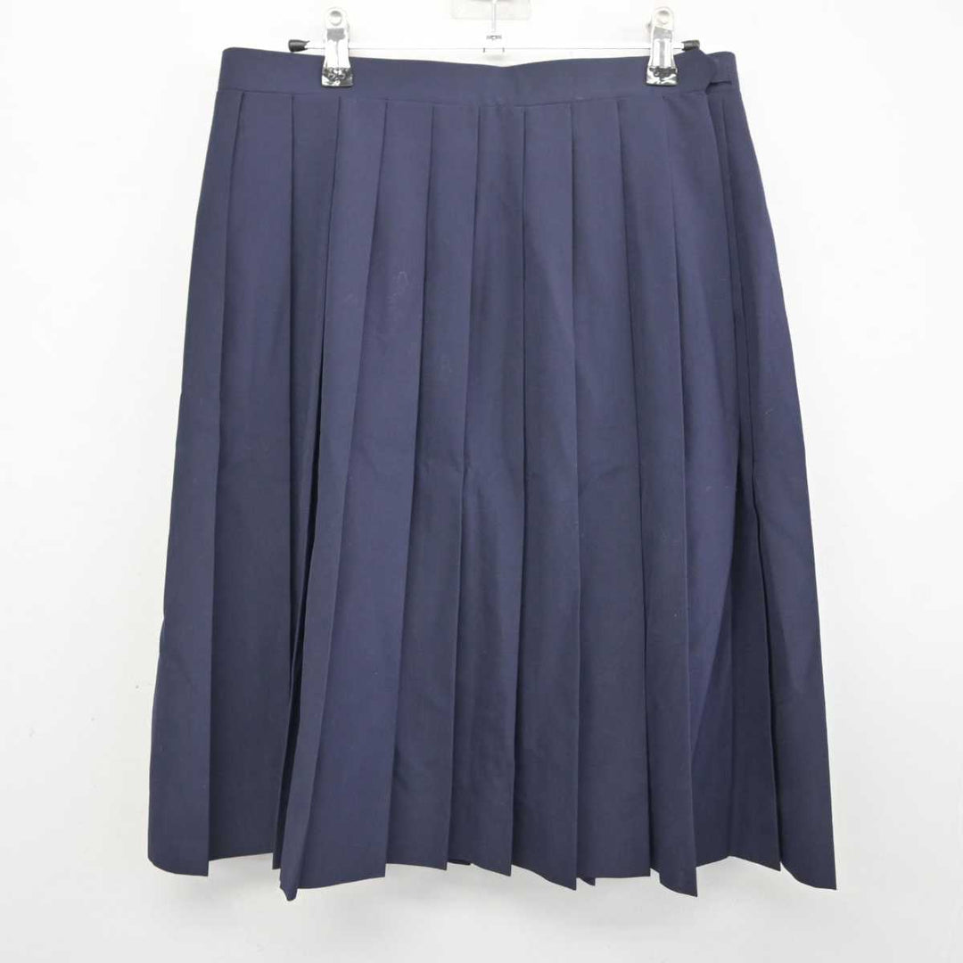 中古】東京都 安方中学校 女子制服 2点 (ベスト・スカート