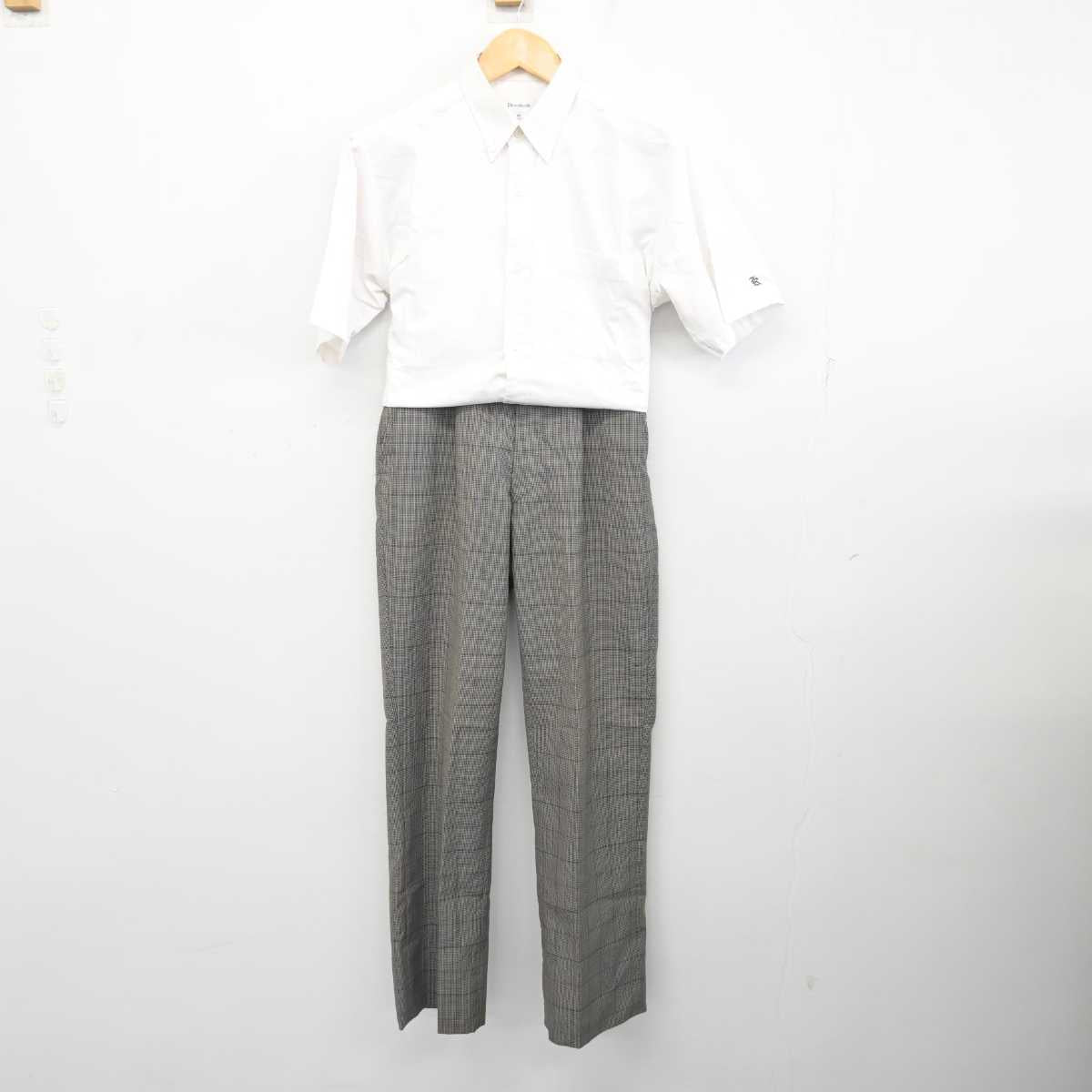 【中古】愛知県 小牧高等学校 男子制服 2点 (シャツ・ズボン) sf079099