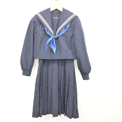 【中古】福岡県 中間南中学校/旧制服 女子制服 3点 (セーラー服・ジャンパースカート) sf079101