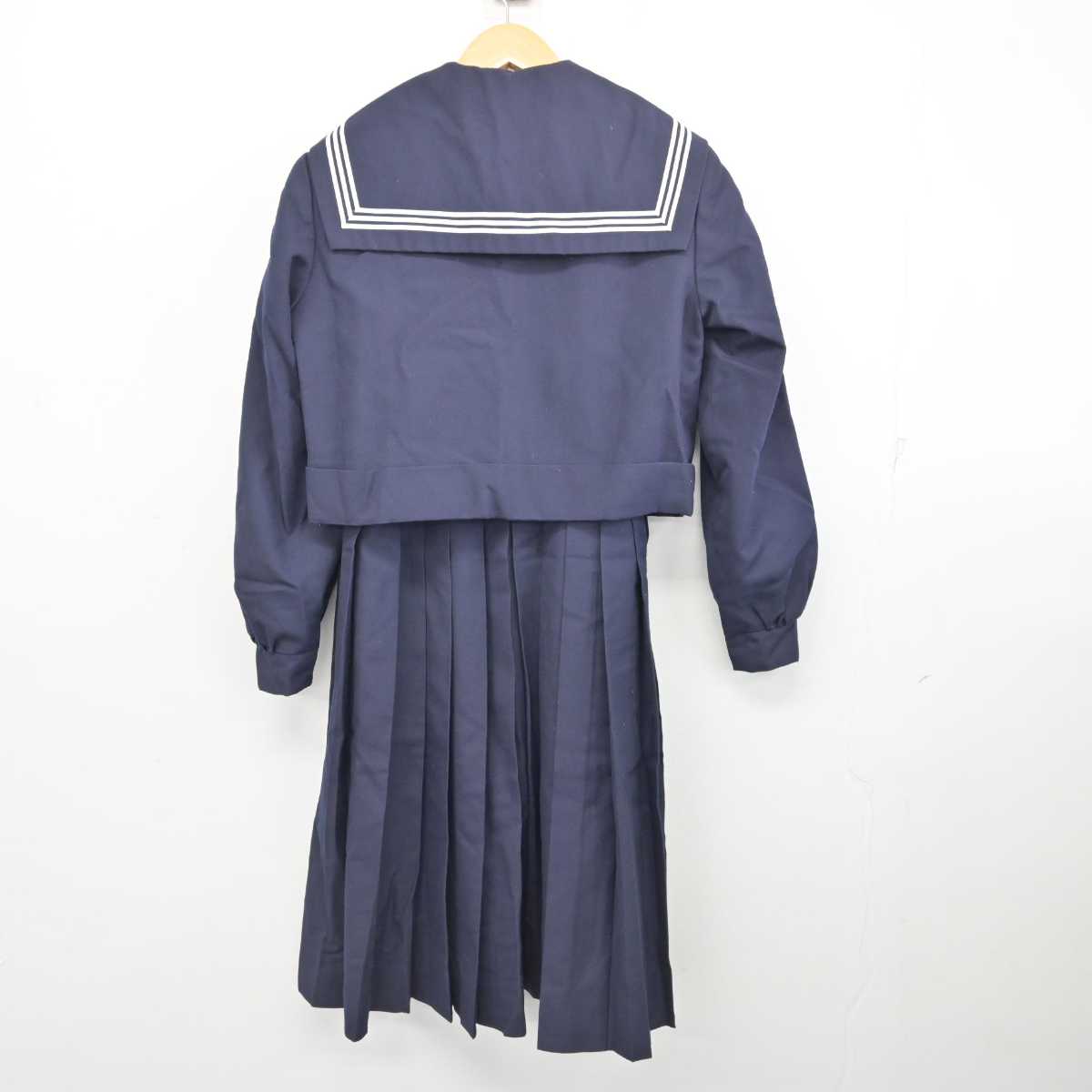 【中古】福岡県 中間南中学校/旧制服 女子制服 3点 (セーラー服・ジャンパースカート) sf079101