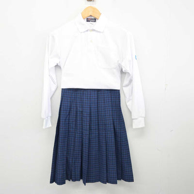 【中古】福岡県 中間南中学校 女子制服 3点 (ブレザー・シャツ・スカート) sf079102