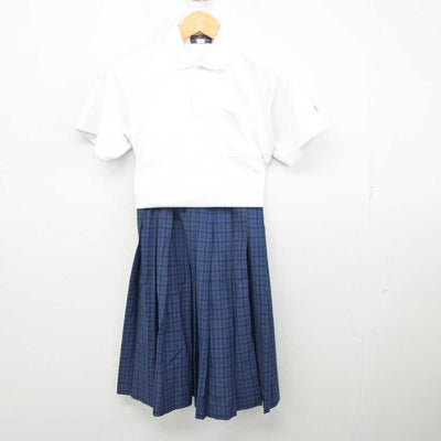 【中古】福岡県 中間南中学校 女子制服 2点 (シャツ・スカート) sf079103