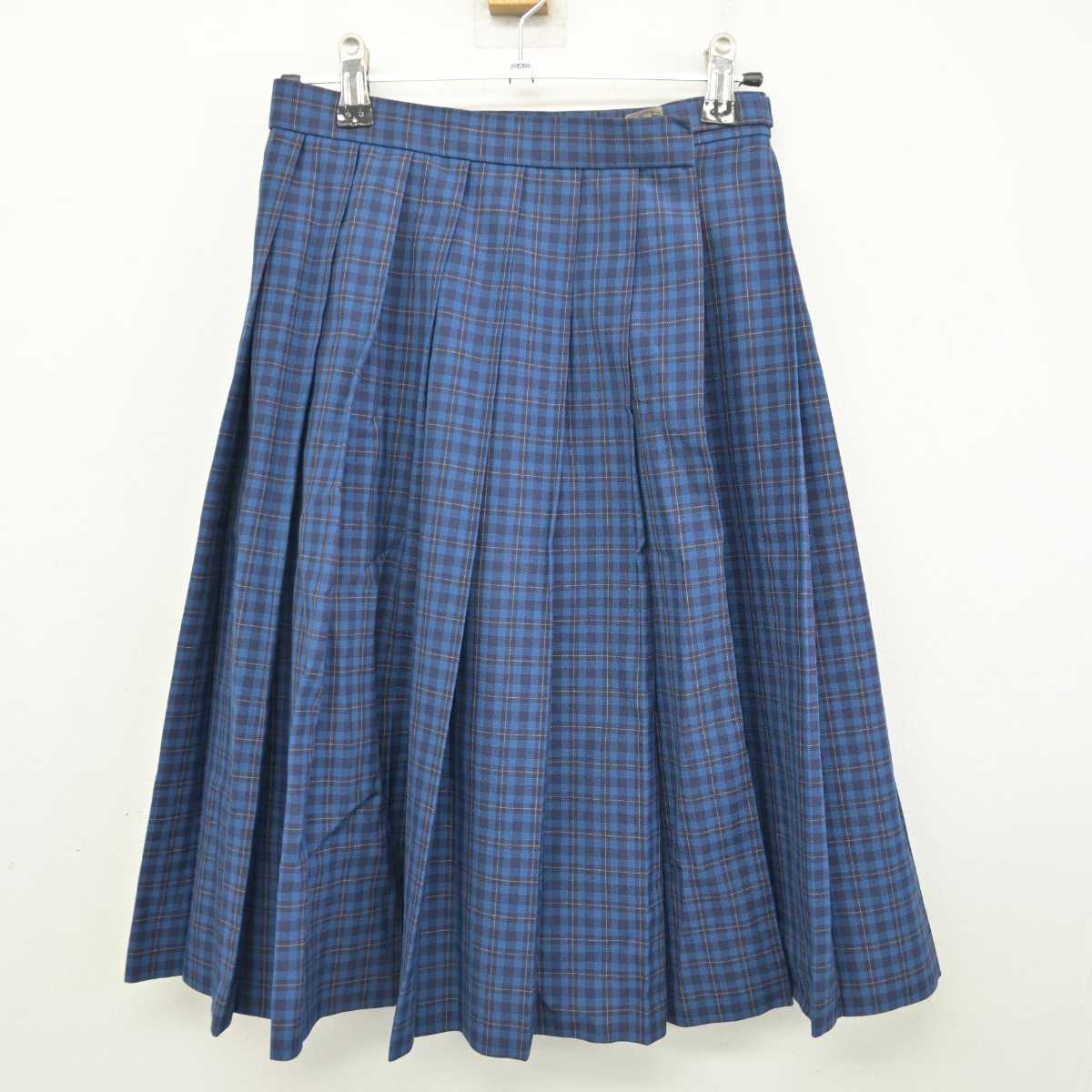 【中古】福岡県 中間南中学校 女子制服 2点 (シャツ・スカート) sf079103