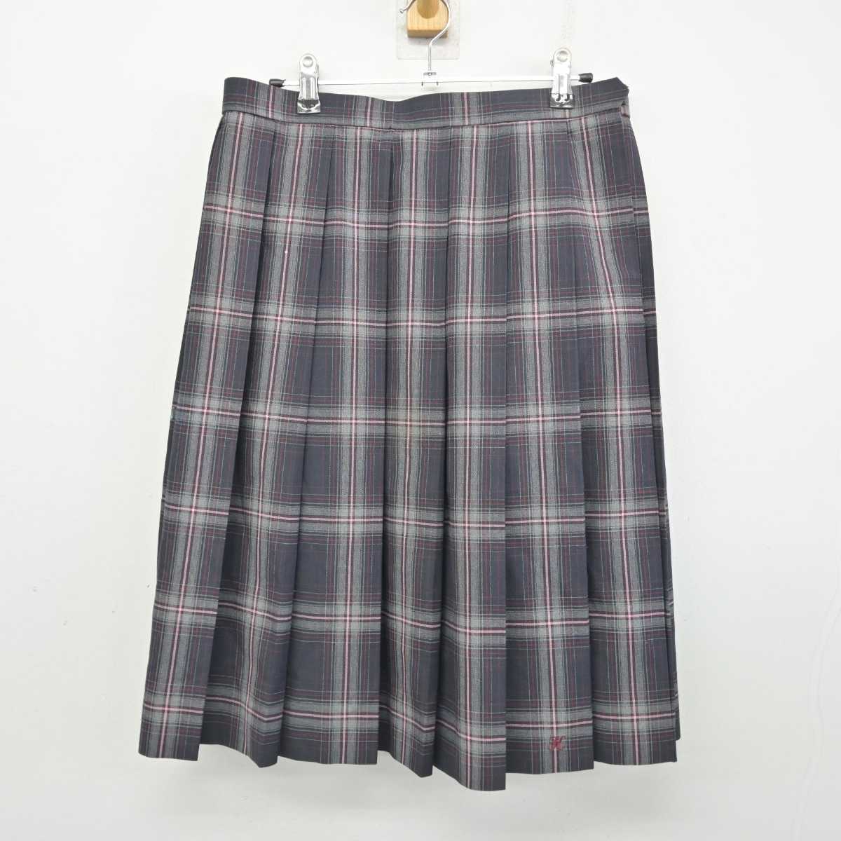 【中古】大阪府 港南中学校 女子制服 3点 (シャツ・スカート) sf079114